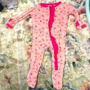 Kickee pants 3-6 months onesie with ruffle butt and foot grippers